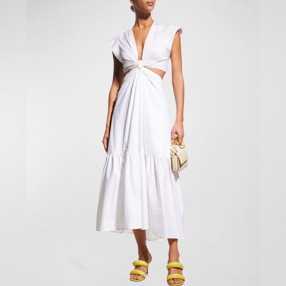 A.L.C. Dresses & Skirts - A.L.C. White Midi Knot Cutout Dress